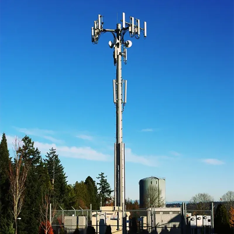 Vad är den typiska livslängden för ett monopolstålrörstorn