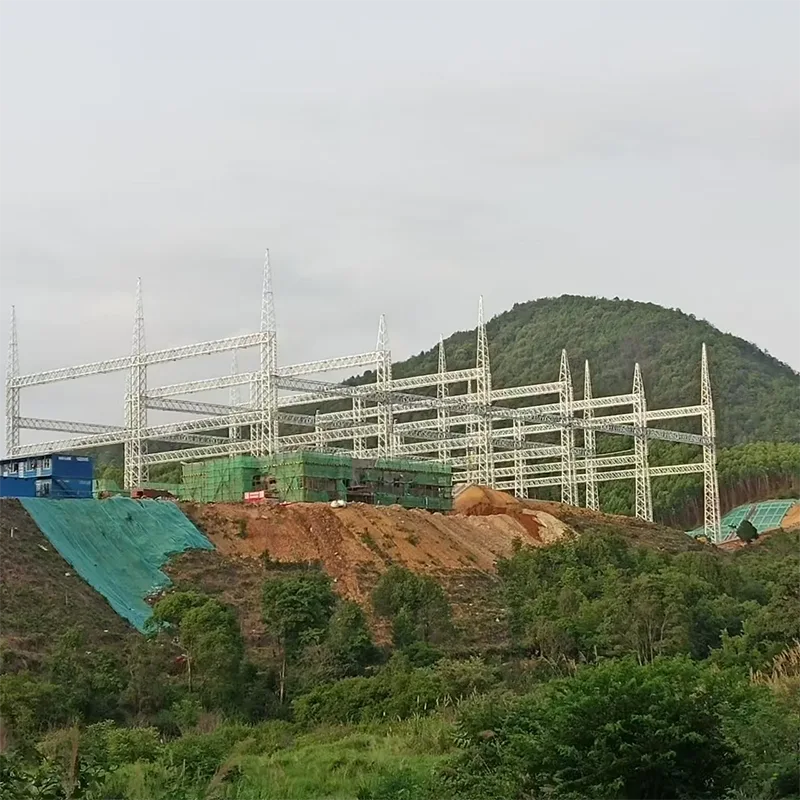 Elektriska överföringsstationer Stålkonstruktioner